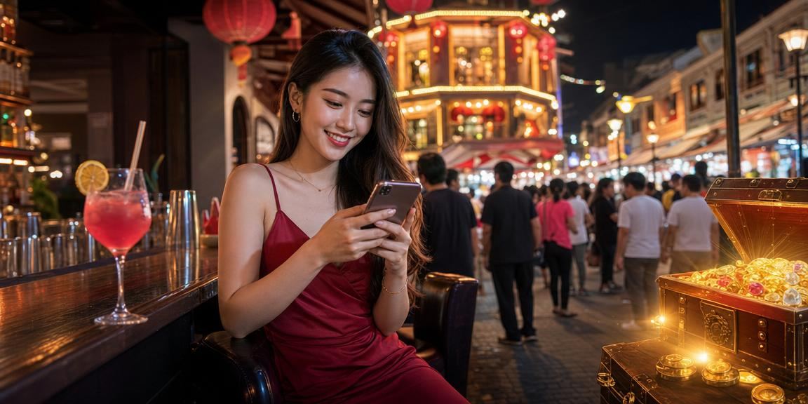 Pemain Melaka bermain slot jackpot dalam talian menggunakan telefon pintar